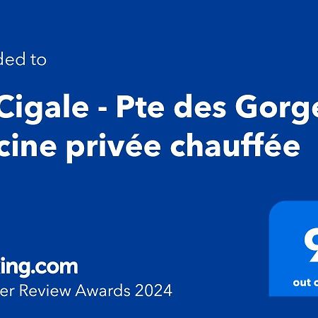 La Cigale - Pte Des Gorges - Piscine Privee Chauffee Βίλα Vallon-Pont-dʼArc Εξωτερικό φωτογραφία